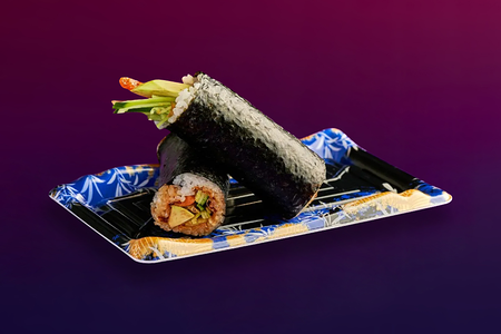 Суширитто с лососем