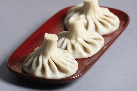 Хинкали с грибами отварные