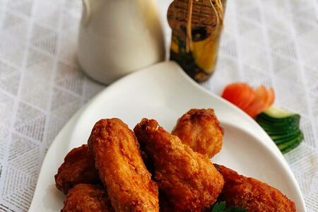 Хрустящие крылышки в панировке