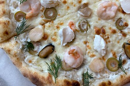 Пицца с морепродуктами
