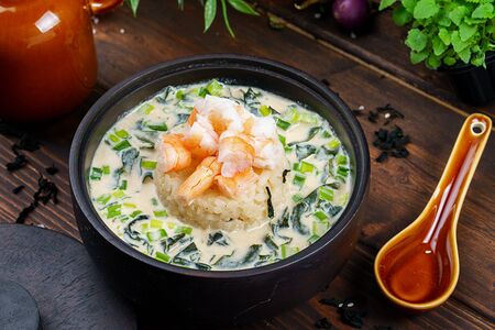 Суп сливочный с креветками