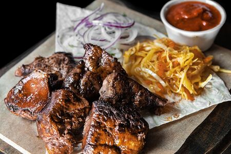 Шашлык из печени барана