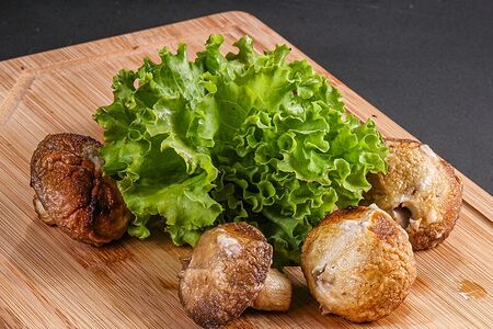 Шампиньоны на мангале