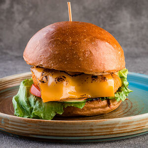 Бургер с наггетсами