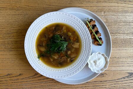 Охотничья грибная похлебка