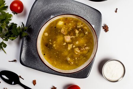 Деревенские серые щи из крошева