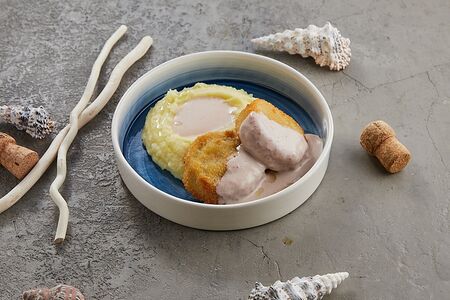 Рыбные котлетки с картофельным пюре