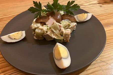 С бужениной и грибочками