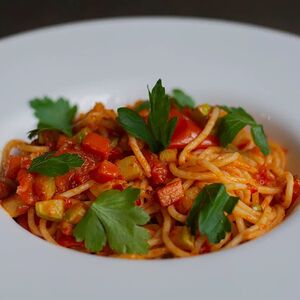 Тальятелло с креветками