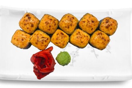 Классический запеченный ролл с курицей