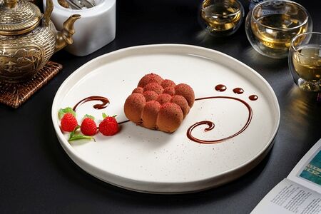 Шоколадное парфе с малиной