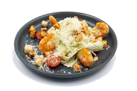 Салат Цезарь с креветкой