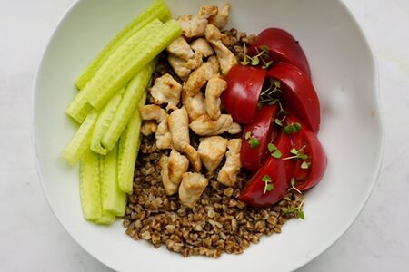 Гречка с индейкой