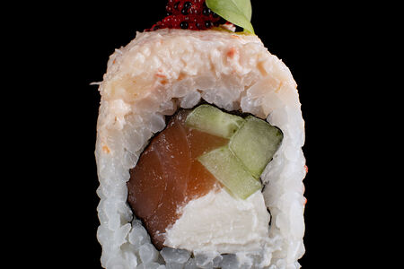 Сливочный краб с лососем