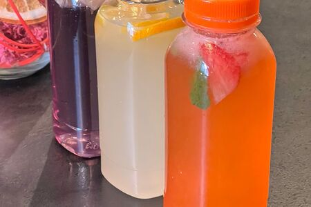 Лимонад клубнично-мятный