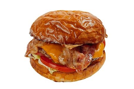 Бургер с арахисовой пастой и кленовым сиропом