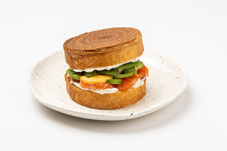 Сюпрем с лососем и сливочным сыром