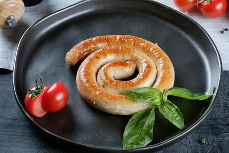 Колбаска Улитка из курицы