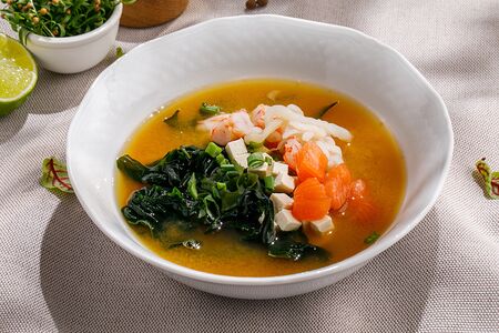 Мисо-суп с морепродуктами