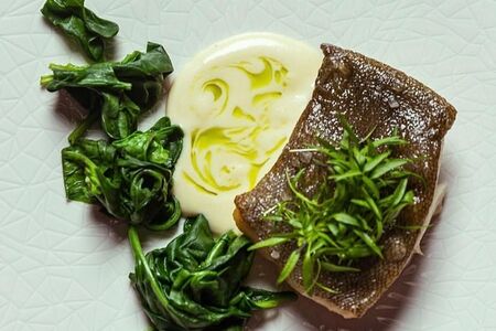 Филе черной трески в анисовом соусе