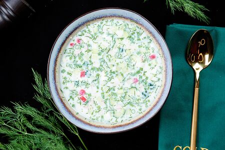 Окрошка с курицей