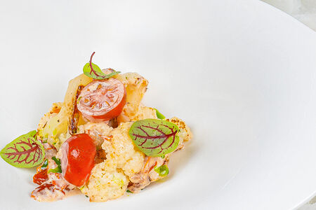 Цветная капуста с вялеными томатами