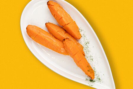 Запеченный батат с трюфельным маслом