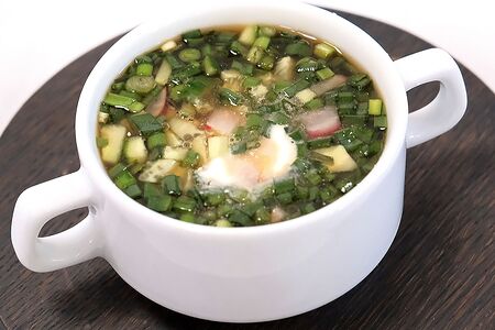 Овощная окрошка на квасе