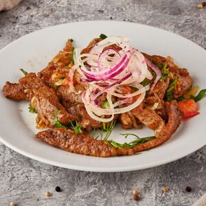 Печень жареная