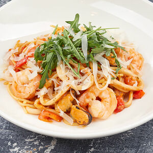 Паста с Дарами моря, спагетти