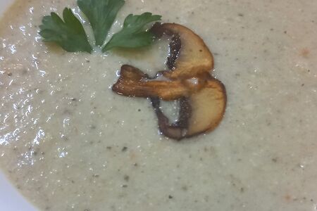 Суп-пюре из шампиньонов