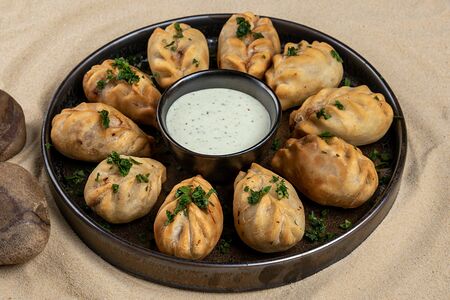 Кюрза жареная с мякотью телятины и ягненка