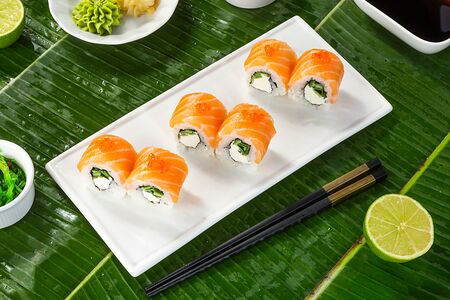 Ролл сливочный с лососем