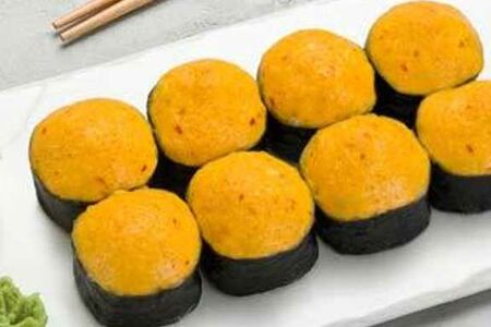 Запеченный сырный с лососем