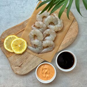 Очищенные тигровые креветки 