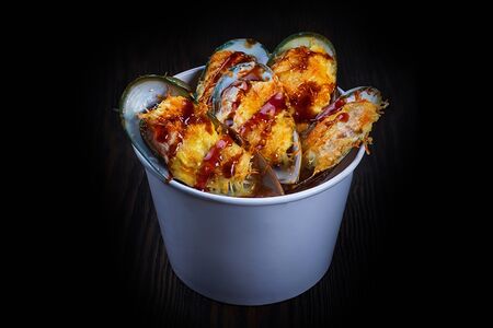 Мидии запечённые