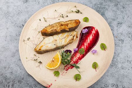 Палтус жареный