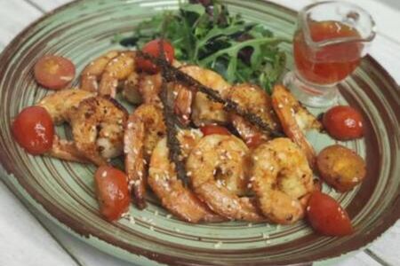 Креветки жареные