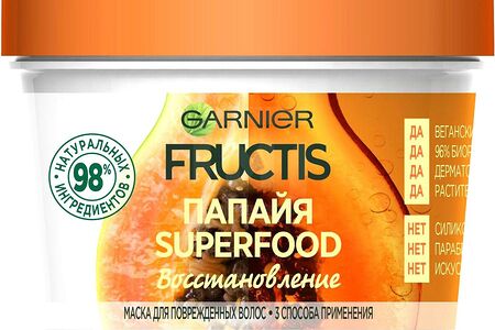 Fructis Superfood Маска для волос Папайя