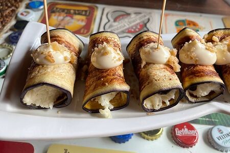 Рулетики из баклажанов