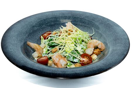 Салать Цезарь с креветками