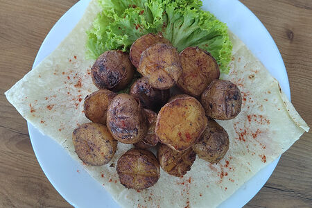 Картофель на мангале