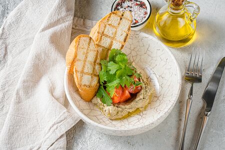 Мусс из запеченного баклажана