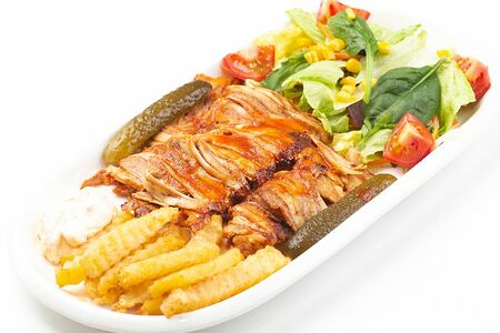 Шаурма в тарелке