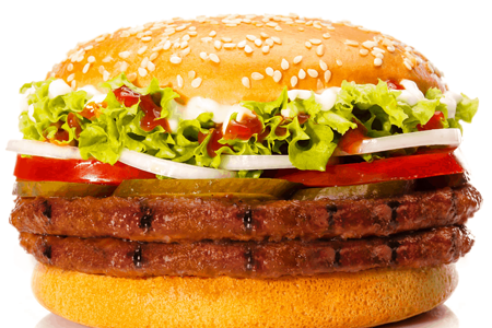 Бургер с двойной котлетой