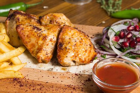 Шашлык из куриного филе