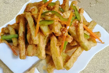 4 Салат из бакланов в чесночном соусе