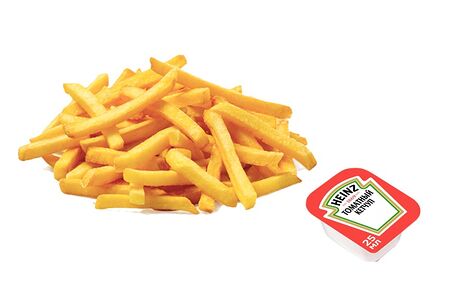 Картофель фри с томатным соусом