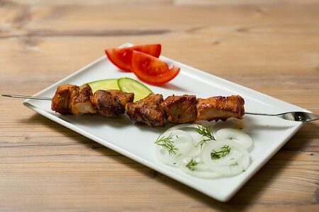 Мини-шашлык из балыка