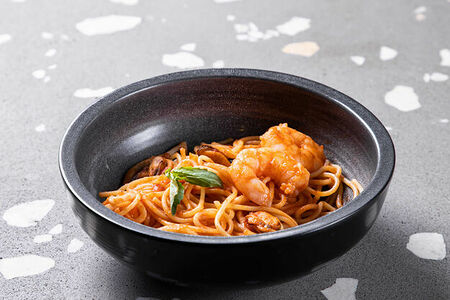 Спагетти с морепродуктами